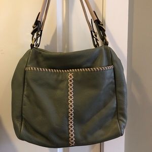 orYANY Leather Stitched Satchel
